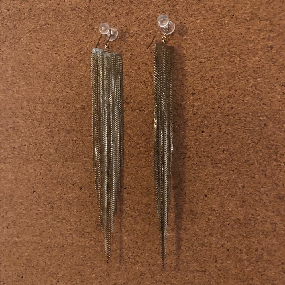 Gold dangle earrings